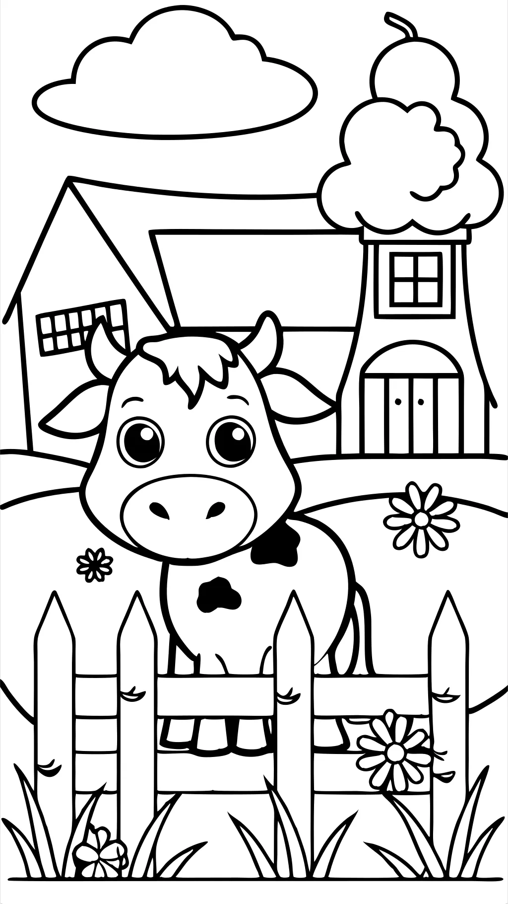 coloriages de vaches gratuites imprimables